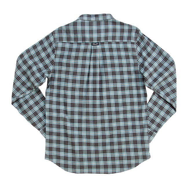 Biltwell Pacific Flannel Shirt Gray/Agave/Black