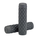 Biltwell Torker Motorcycle Grips Gray / 1" (25.4 mm) handlebars  - Customhoj
