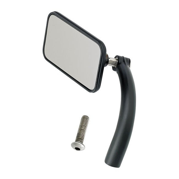 Biltwell Utility Motorcycle Mirror Rectangle Perch-Mount Black