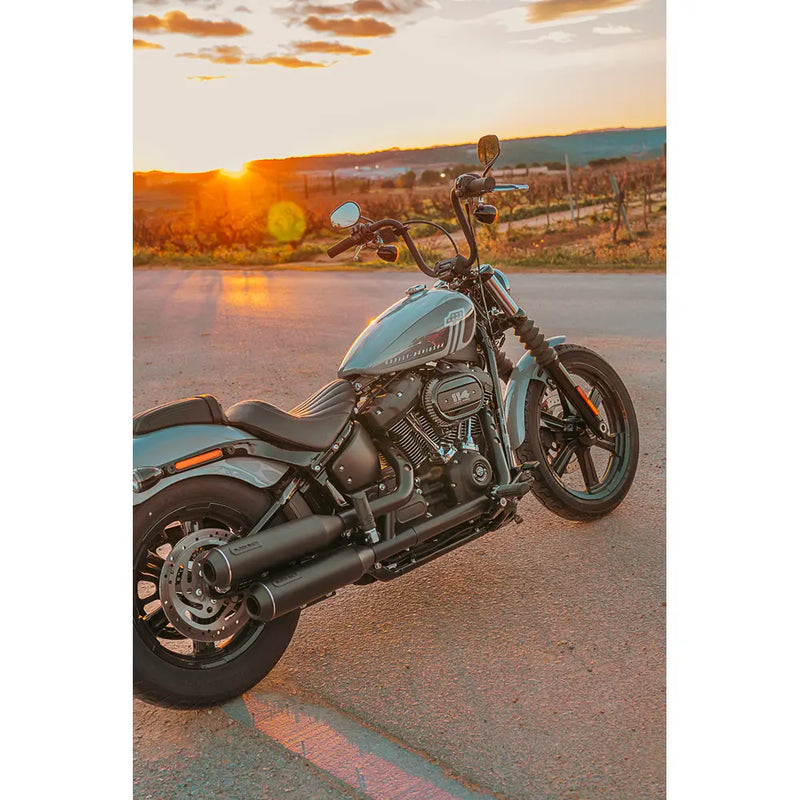 Black Duck Bombardier EC Euro Approved Slip-On Mufflers for Harley  - Customhoj