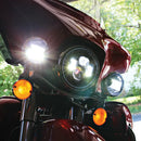 Bright 4.5" Motorcycle LED Spotlight Inserts  - Customhoj