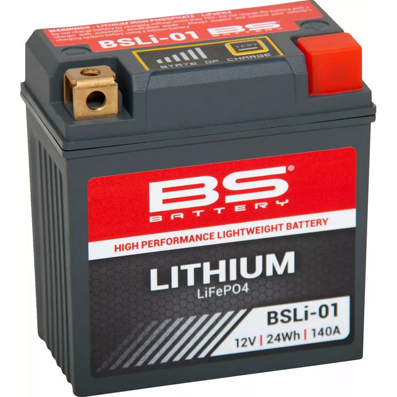 BS Battery High Performance Lithium LiFePO4 Motorcycle Battery BSIL01 (2AH / 140CCA / 0.4KG / 92x52x90mm)