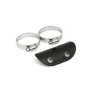 Bullet Hole Universal Motorcycle Exhaust Heat Shield Black / 1 3/4" (4.4cm) / 4" (10.2cm)  - Customhoj