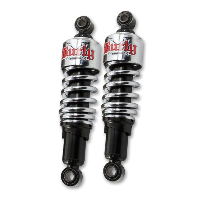 Burly Slammer 10.5" Shocks Sportster 86-21 Sportster 04-21 / Chrome