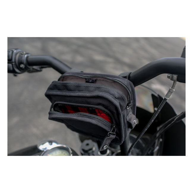 Burly Voyager Motorcycle Handlebar Bag  - Customhoj