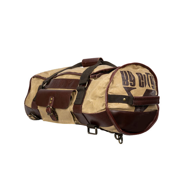 By City Dakar Motorcycle Duffle Backpack Cream  - Customhoj