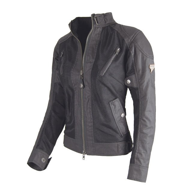 By City Teneree II Venty Ladies Motorcycle Jacket Black XS