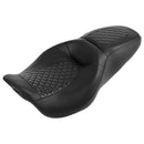 C.C Rider 2-Up Touring Seat for Harley 08-25 Touring (exkl. 23-25 CVO; 24-25 Road Glide / Street Glide) / Diamond  - Customhoj