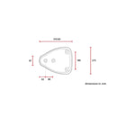 C-Racer Classic bobber Solo Seat withium Dark Brown