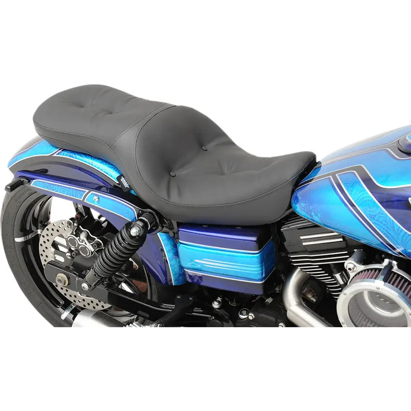 Drag Specialties Matala profiili Touring Istuin Harley-moottoripyörään