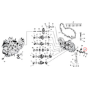 Cam Drive / Cover Parts Diagram Exploded View for Harley 45" Flathead 39) L63-73 45" SV. Terminal, oil pressure switch. Replaces OEM: 26560-63