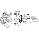 Cam Drive / Cover Parts Diagram Exploded View for Harley Shovelhead & Evolution Big Twin 7) 70-72 Big Twin. 5T drive gear, oil pump. Replaces OEM: 26349-54