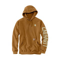 Carhartt Rain Defender Sleeve Logo Hoodie Brown / S