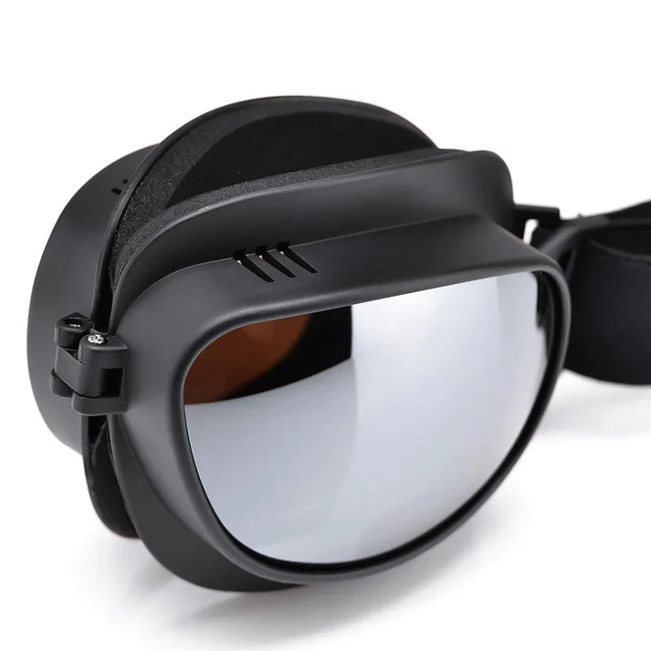 Cavalero Old School Classic Vintage Motorcycle Goggles