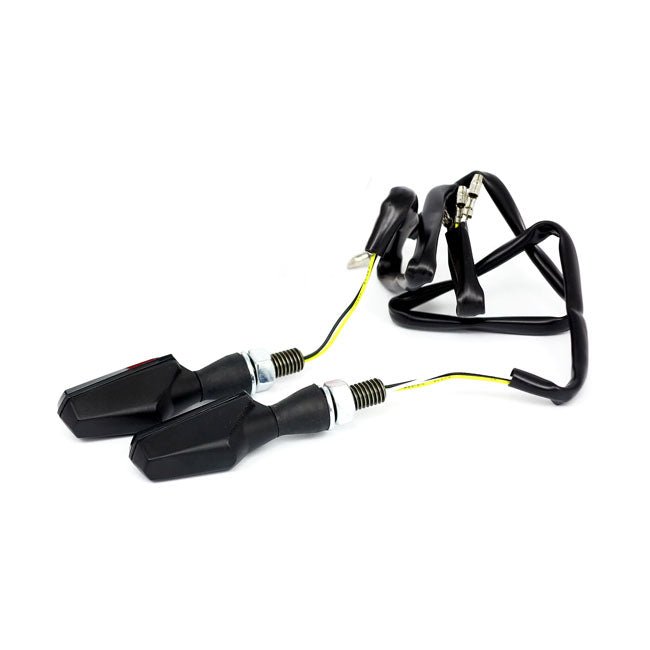 COB LED Motorcycle Turn Signals / Position Lights Black