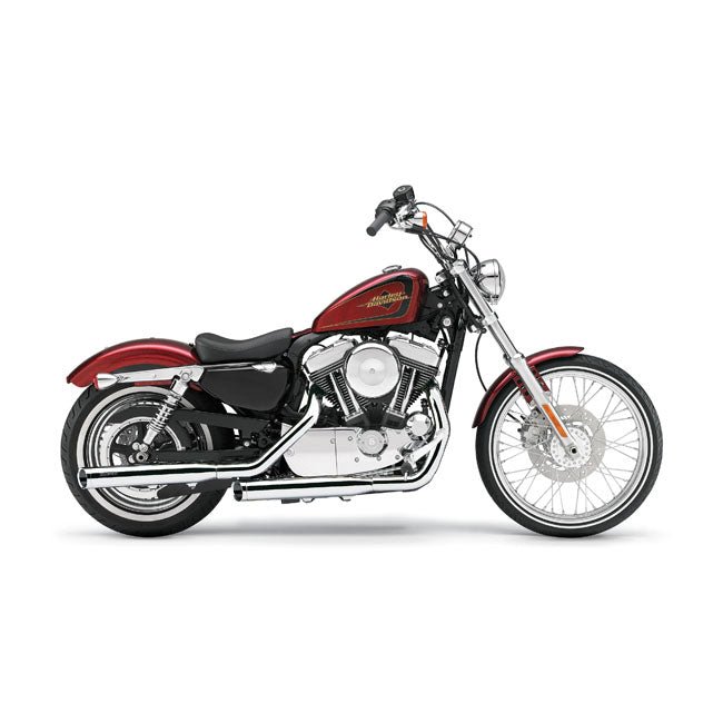 Cobra 3" Slash Cut Slip-On Mufflers for Harley 04-13 Sportster XL (excl. XL1200V) / Chrome