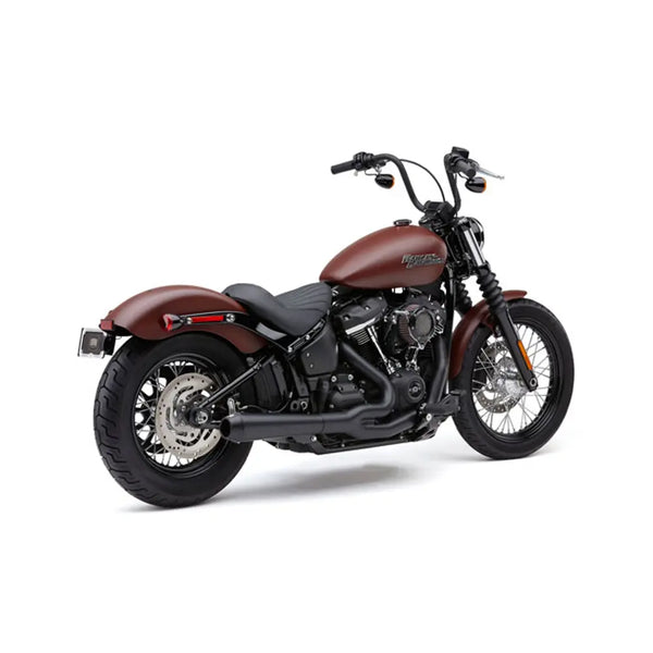 Cobra El Diablo 2-into-1 Exhaust for Harley 18-24 Softail FXBB/S Street Bob; FXLR/S Lowrider; FLSL Slim; FLDE Deluxe / Black  - Customhoj