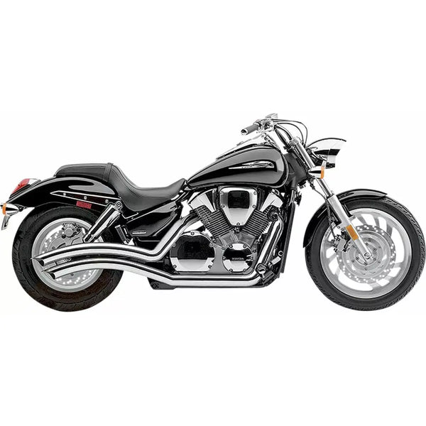Cobra Speedster Swept Exhaust for Honda 04-09 VTX1300C / Chrome  - Customhoj