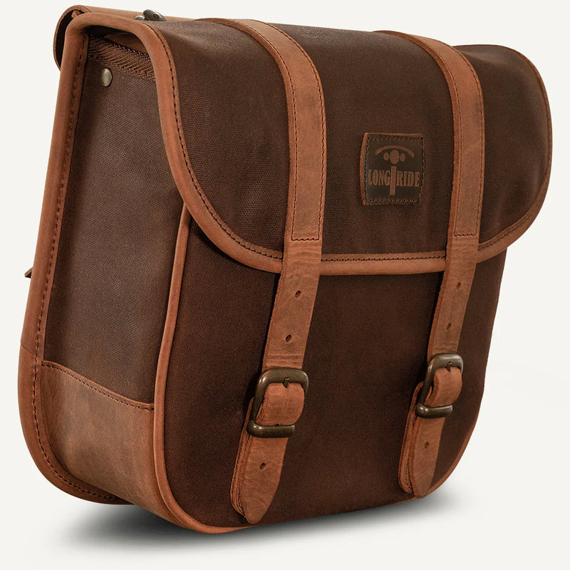 Longride Pannier Universal 18L Throw-Over -moottoripyörän satulalaukkusetti