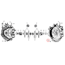 Crankcase Parts Diagram Exploded View for Harley 45" Flathead 15) 54-73 45" SV. Screw, right case bushing. Replaces OEM: 24608-54
