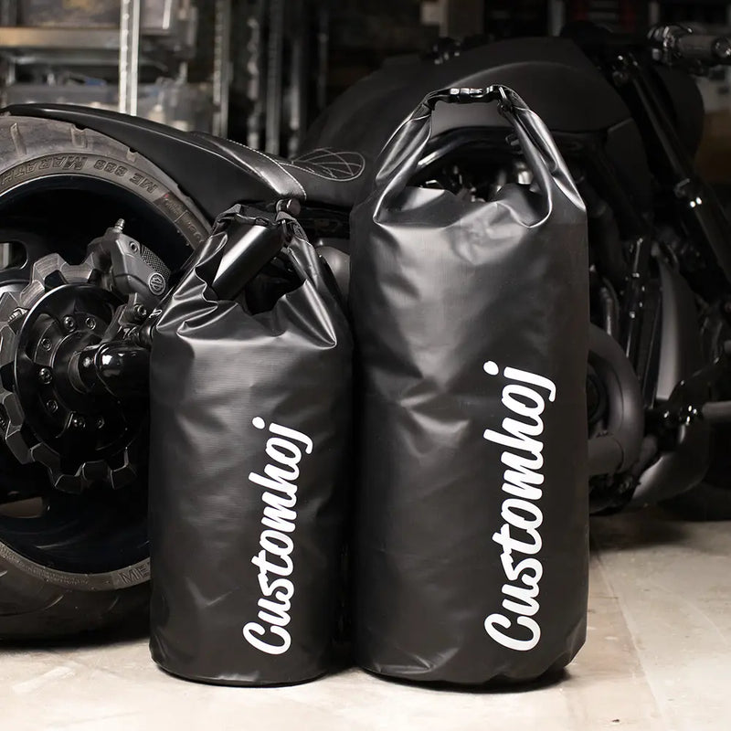 Customhoj Dry Bag Roll Top Motorcycle Sissy Bar Bag  - Customhoj