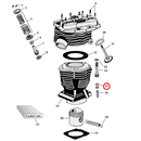 Cylinder Parts Diagram Exploded View for Harley Panhead 15) 48-65 Panhead. Colony high torque cylinder base nut kit, chrome. Replaces OEM: 16602-30