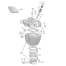 Cylinder Parts Diagram Exploded View for Harley Twin Cam 9) 99-17 TCA/B. See valves separately.