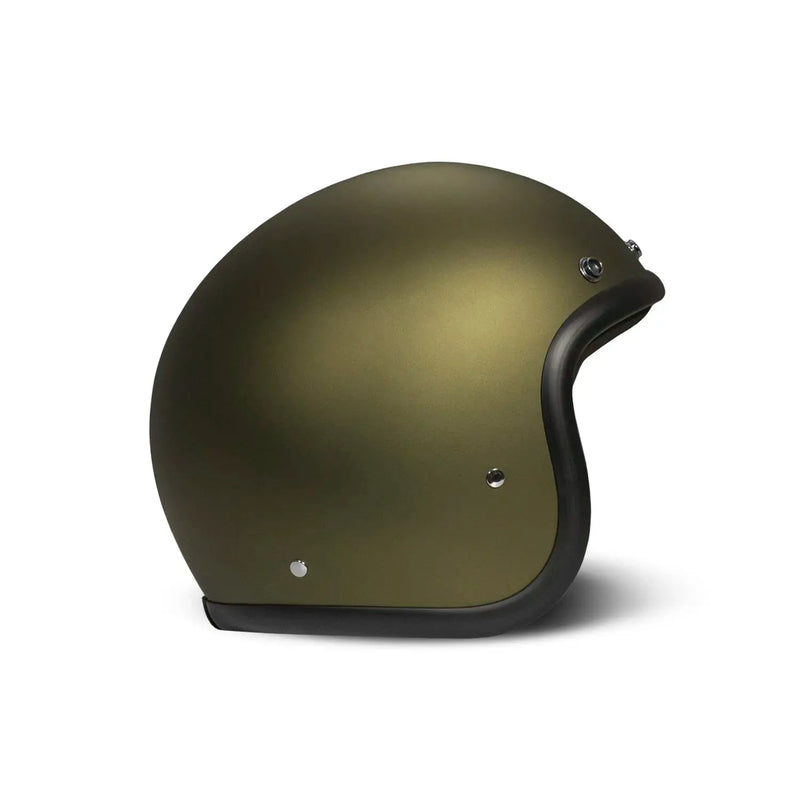 DMD Retro Metallic Open Motorcycle Helmet Olive Gold / XS (54cm)  - Customhoj