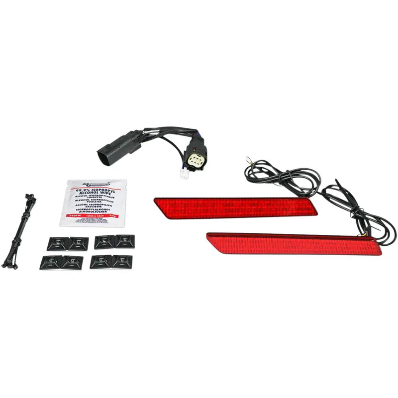 Custom Dynamics Kaksitehoiset satulalaukun salvat LED-valot Harley-moottoripyörille