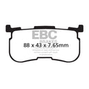 EBC Double H Sintered Brake Pads Rear for Harley 14-18 Trikes (Replaces OEM: 41300033)