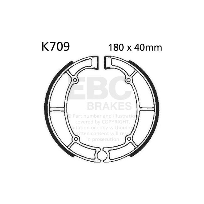 EBC Rear Brake Shoes for Kawasaki EN 500 A 90-93