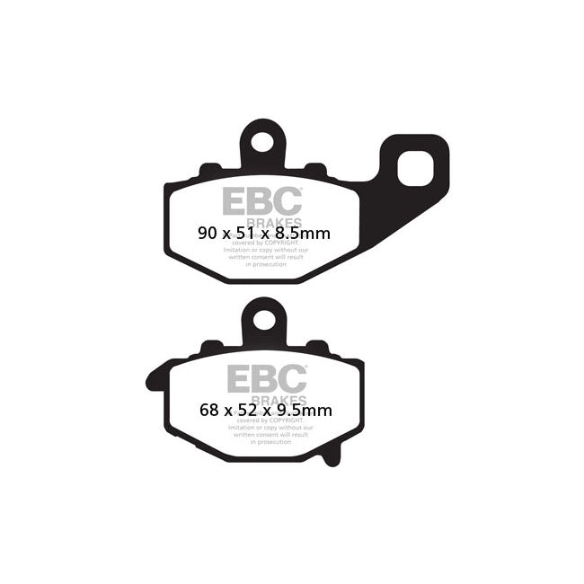 EBC V-Pad Semi Sintered Rear Brake Pads for Kawasaki ER-6F / ER-6N 06-16