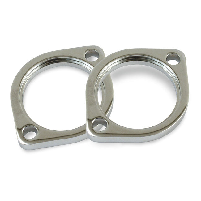 Exhaust Flanges Early Style for Harley 84-25 Big Twin  - Customhoj