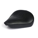 Fitzz Custom Motorcycle Solo Seat Flame Black / Large / 6 cm padding  - Customhoj