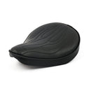 Fitzz Custom Motorcycle Solo Seat Flame Black / Small / 6 cm padding  - Customhoj