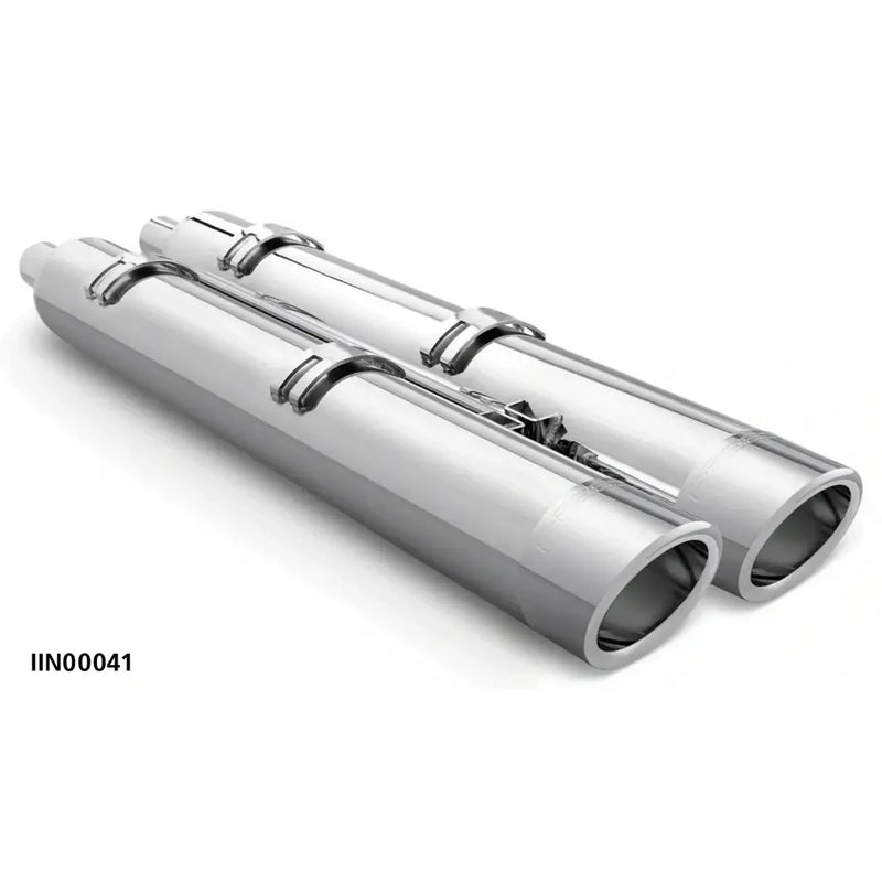 Freedom Performance 4" Slip-On Mufflers for Indian 14-21 Chieftain / Chrome / Chrome Liberty End Caps  - Customhoj