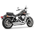 Freedom Performance Amendment Side Slash Exhaust for Harley 06-17 Dyna (excl. FLD) / Chrome  - Customhoj
