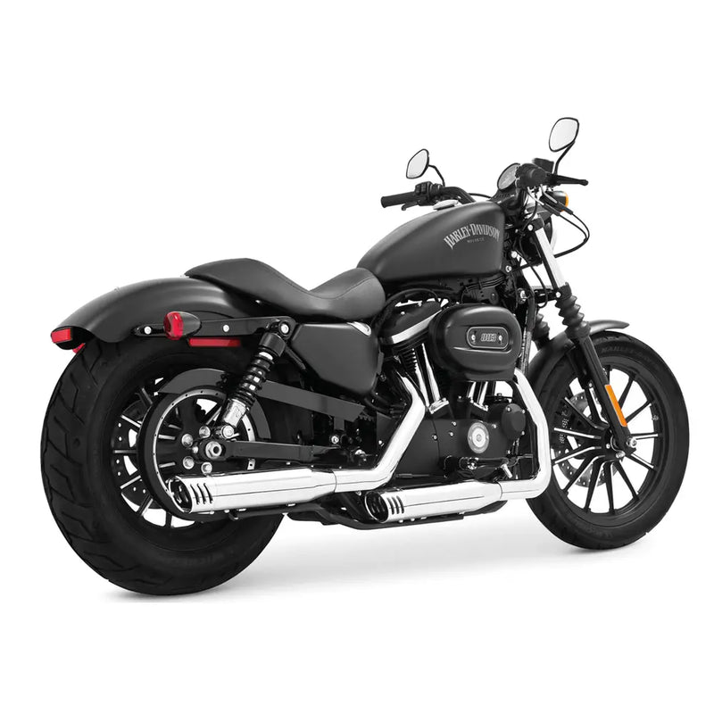 Freedom Performance Racing Slip-On Mufflers for Harley 14-22 XL Sportster / Chrome with chrome end caps  - Customhoj