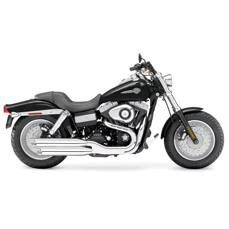 Freedom Performance Racing Slip-On Mufflers for Harley 91-16 Dyna (excl. 08-16 FXDF; 10-16 FXDWG; 12-14 FLD) / Chrome with chrome end caps  - Customhoj