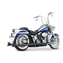 Freedom Performance Sharktail True Duals Exhaust for Harley 07-17 Softail (excl. Breakout / Rocker) / Black / 33"  - Customhoj