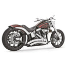 Freedom Performance Sharp Curve Radius Scallop Exhaust for Harley 86-17 Softail (excl. Breakout / Rocker) / Chrome  - Customhoj