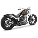 Freedom Performance Sharp Curve Radius Slash Cut Exhaust for Harley 18-25 Softail (read note) / Black / Sculpted Black  - Customhoj