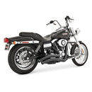 Freedom Performance Sharp Curve Radius Straight Star Exhaust for Harley 06-17 Dyna (excl. FLD) / Black / Sculpted Black  - Customhoj