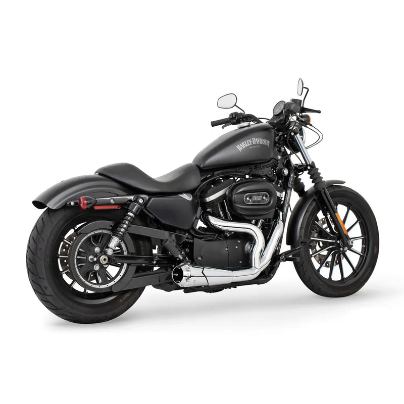 Freedom Performance Shorty American Outlaw 2-into-1 Exhaust for Harley 04-22 XL Sportster / Chrome / Chrome  - Customhoj