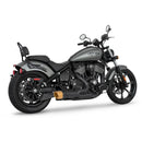 Freedom Performance Shorty Combat Fluted 2-into-1 Exhaust for Indian 22-25 Chief / Black / Gold  - Customhoj