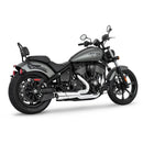 Freedom Performance Shorty Combat Fluted 2-into-1 Exhaust for Indian 22-25 Chief / Chrome / Chrome  - Customhoj
