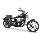 Freedom Performance Shorty Turn Out 2-into-1 Exhaust for Harley 06-17 Dyna / Black / Sculpted Black  - Customhoj