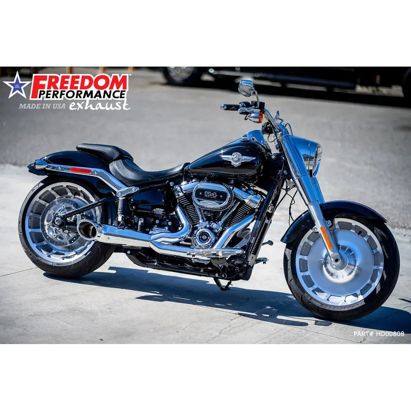 Freedom Performance Shorty Turn Out 2-into-1 Exhaust for Harley  - Customhoj