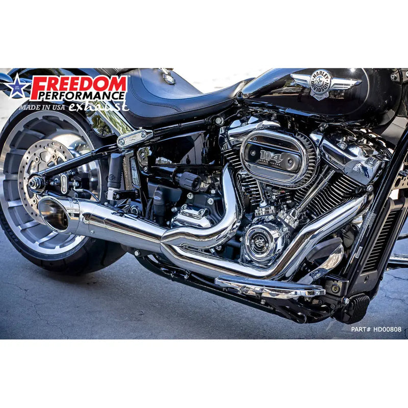 Freedom Performance Shorty Turn Out 2-into-1 Exhaust for Harley  - Customhoj