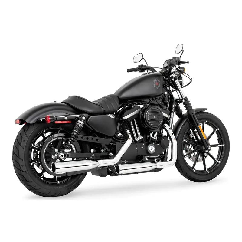 Freedom Performance Signature Slip-On Mufflers for Harley 14-22 XL Sportster / Chrome with chrome end caps  - Customhoj